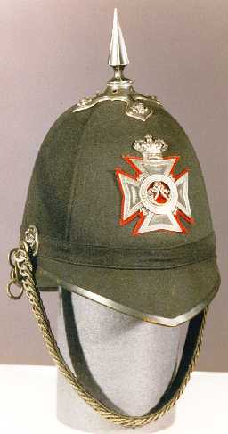 Officer's Full Dress Helmet, 2nd Durham Rifle Volunteers, 1880-1887