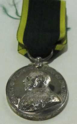 Territorial Efficiency Medal - 4438794 PTE. H. CLARK. 9-DURH.