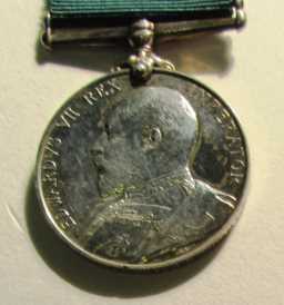 Volunteer Long Service Medal - 1976 SJT: R. FAID. 5/V.B. DURH