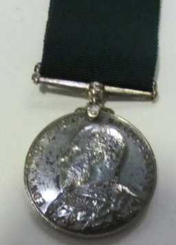 Volunteer Long Service Medal - MAJOR F.R. SIMPSON. 5/V.B. DUR