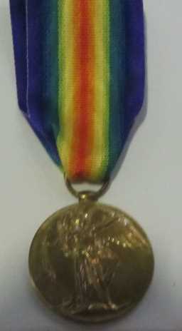 Victory Medal (1914-18) - 9-2165 PTE O. BARNETT. DURH.L.