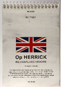 Op. Herrick 11 mission notes