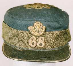 Offier's Forage Cap, 68th Light Infantry, 1864-66