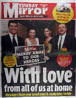 Christmas Day edition of the Sunday Mirror