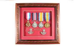 Medals awarded to 12275 Joshua Lumsdale of the Durham Light Infantry.