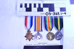 Victory Medal (1914-18) - 6-306 SJT. A. G. BURNIP.