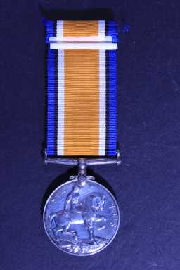 British War Medal (1914-20) - 38537 PTE. J. HALL. DURH. L.I.