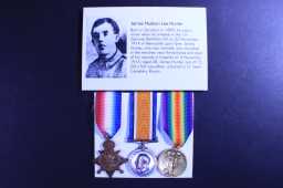 Victory Medal (1914-18) - 22257 PTE. J.H:L. HUNTER. DURH