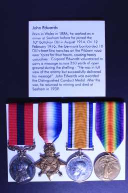 Victory Medal (1914-18) - 11984 SJT. J. EDWARDS. DURH.L.