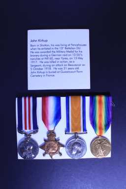 Victory Medal (1914-18) - 21908 SJT. J. KIRKUP. DURH.L.I