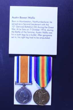 British War Medal (1914-20) - 2 LIEUT. A.B. WALLIS