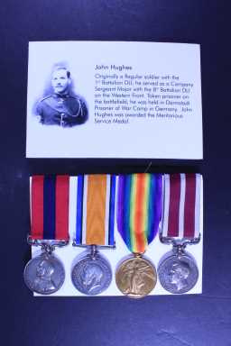 Victory Medal (1914-18) - 8-6093 W.O.CL.2. J. HUGHES. DU