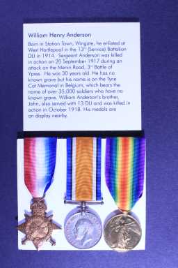 Victory Medal (1914-18) - 14943 SJT. W.H. ANDERSON. DURH