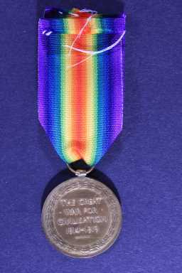 Victory Medal (1914-18) - 14823 PTE. T. WAISTELL. DURH: 