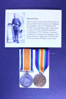 British War Medal (1914-20) - 5155 PTE. E.W. GURR. DURH.L.I.