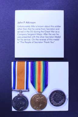 British War Medal (1914-20) - 323019 W.O.CL.2. J.F. ATKINSON