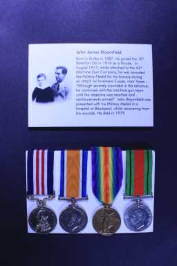 British War Medal (1914-20) - 32674 PTE. J.J. BLOOMFIELD. DU