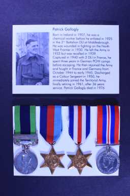 British War Medal (1939-45) - 4444811 PTE. P. GALLOGLY  