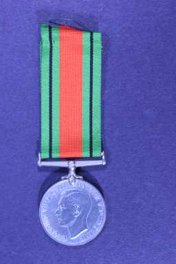 Defence Medal (1939-45) - 4457717 PTE W J ROBERTS DURH L