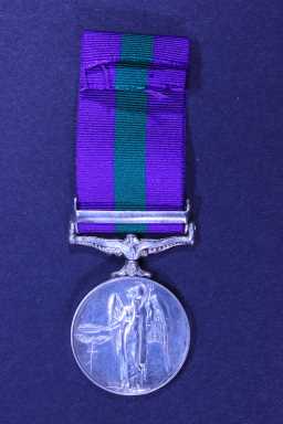 General Service Medal (1918-62) - 23551998 PTE. E. FORSTER. D.L.