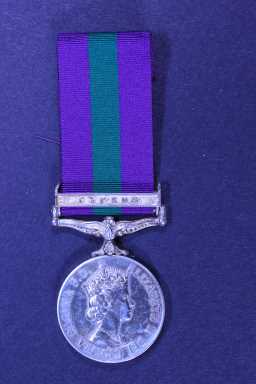 General Service Medal (1918-62) - 23299323 PTE. P. BURNS. D.L.I.