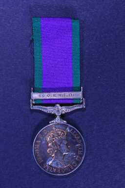 Campaign Service Medal (1962-2003) - LT. J.D.C. HALL. DLI.