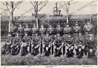 Group photograph of officers of the 1st...