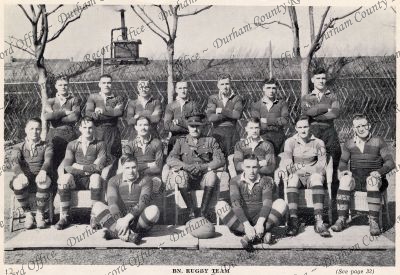Photograph of the rugby team of the 1st...