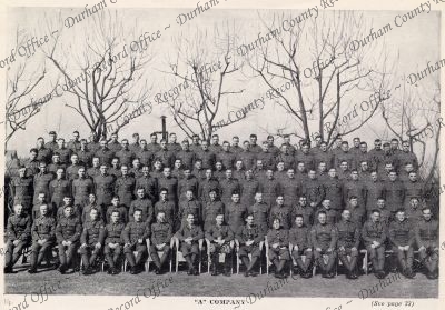 Group photograph of 'A' Company, 1st Ba...