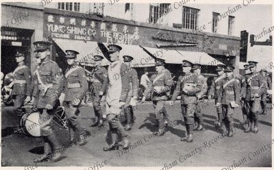 Photograph of bandsmen of the 1st Batta...