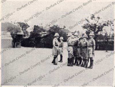 Photograph of officers of the 1st Batta... Photograph of officers of the 1st Batta...