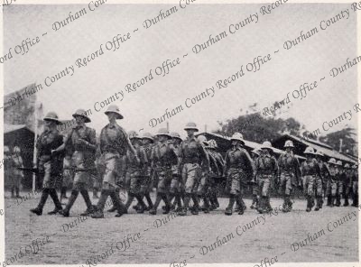 Photograph of soldiers of 'D' Company, ...