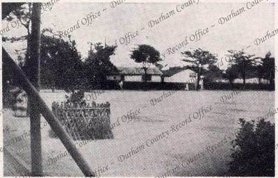 Photograph of a view of the a barracks ... Photograph of a view of the a barracks ...