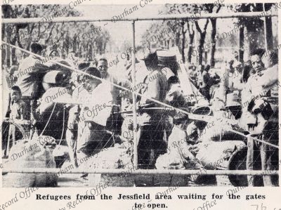 Photograph of Chinese refugees waiting ... Photograph of Chinese refugees waiting ...