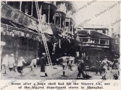 Photograph of the wreckage of the Since... Photograph of the wreckage of the Since...