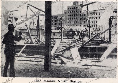 Photograph of the wreckage of the North...