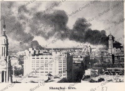 Photograph of fires from city streets, ... Photograph of fires from city streets, ...
