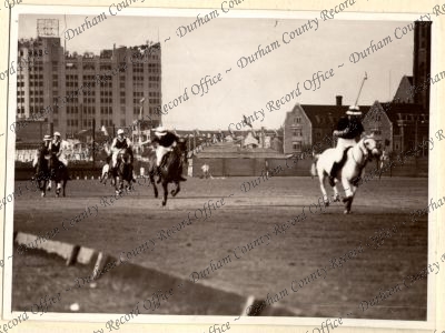 Photograph of polo players competing in...