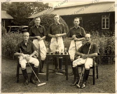 Photograph of a polo team of the 1st Ba...