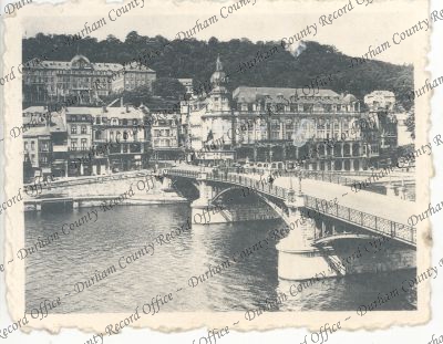 Photograph of a view of a bridge over t...
