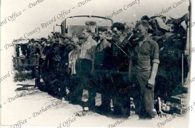 Photograph captioned Ten of the gang ¿,... Photograph captioned Ten of the gang ¿,...