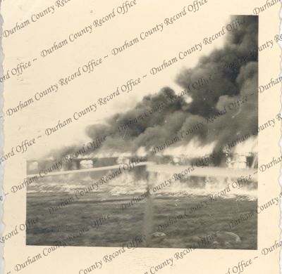 Photograph of the burning of the last r...