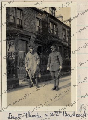 Photograph of two officers of the 6th B...