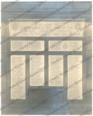 Photograph of memorial plaques in the ol... Photograph of memorial plaques in the ol...