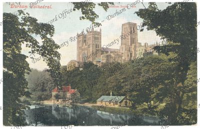 Postcard of Durham Cathedral, postmarked 1903