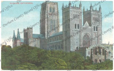 Postcard of Durham Cathedral, n.d.... Postcard of Durham Cathedral, n.d....