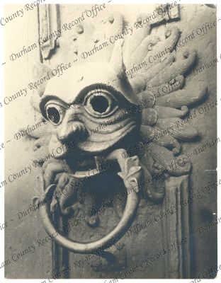 Photograph of the Sanctuary Knocker, Dur... Photograph of the Sanctuary Knocker, Dur...