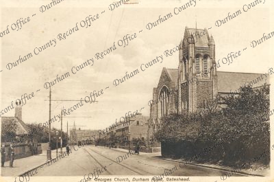 Postcard of St. George's Church, Durham ... Postcard of St. George's Church, Durham ...