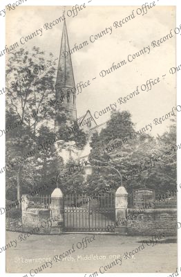 Postcard of St. Lawrence's Church, Middl... Postcard of St. Lawrence's Church, Middl...