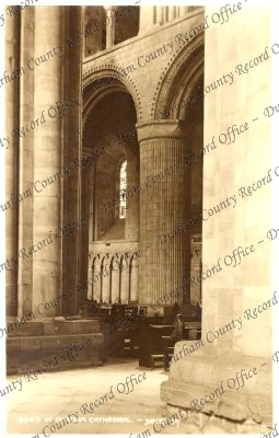 Photograph of the interior of Durham Cat... Photograph of the interior of Durham Cat...